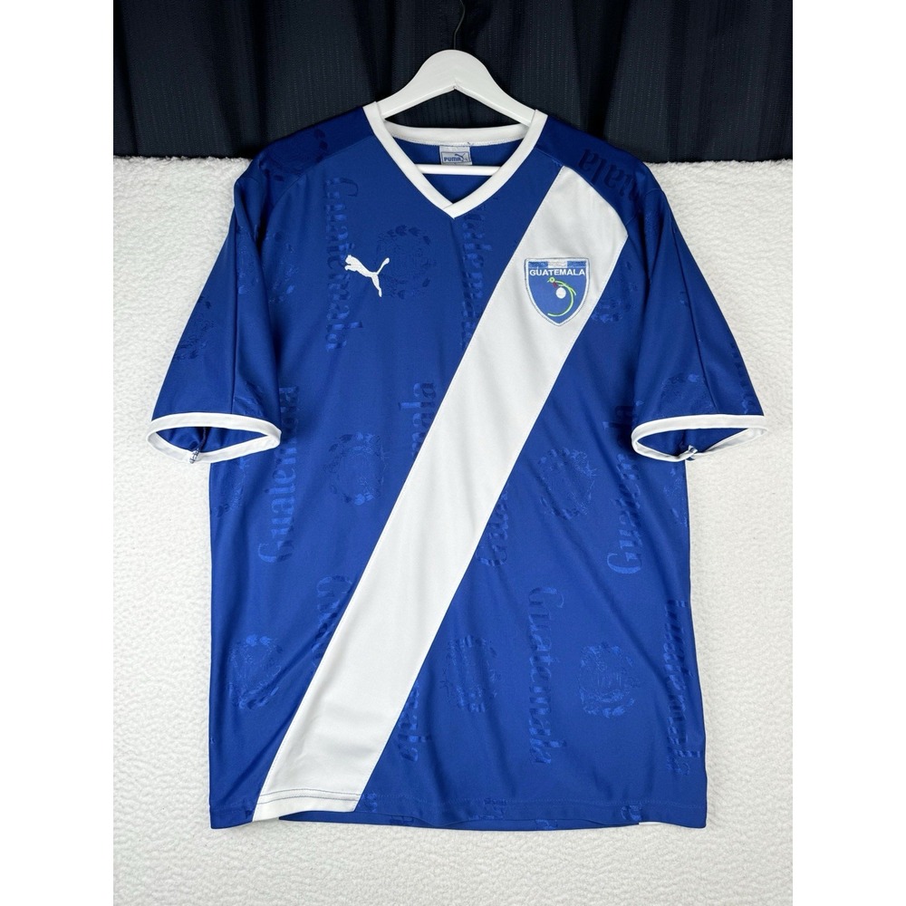 Vintage 1980s Puma Guatemala Football Shirt Jersey - L